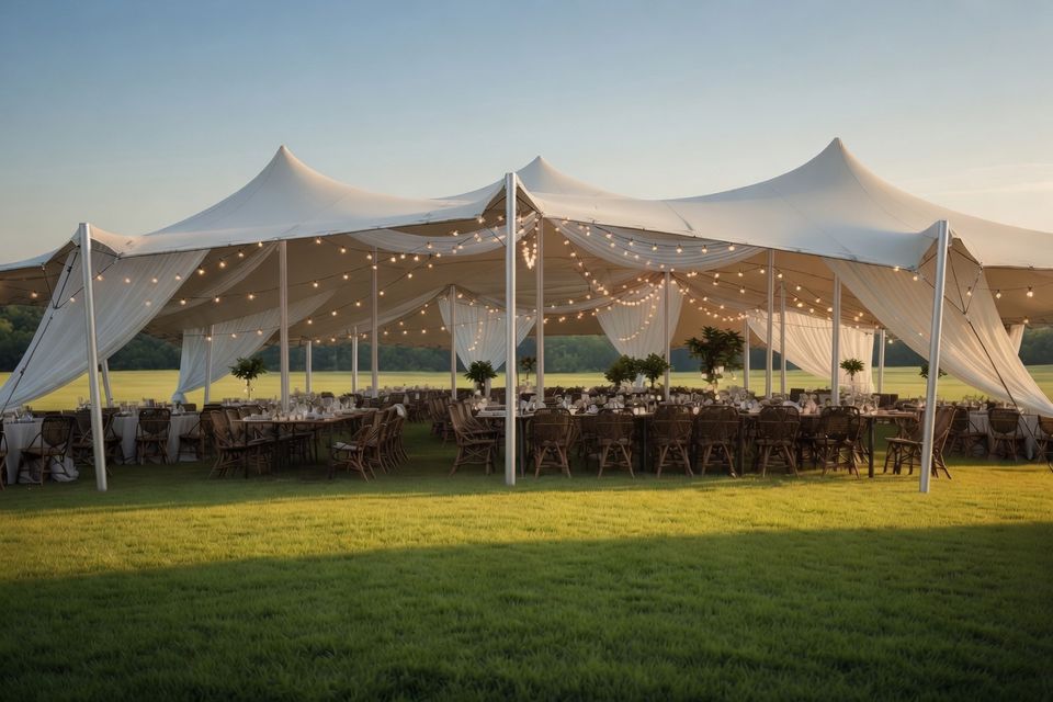 Carpa beduina grande para eventos y matrimonios al aire libre