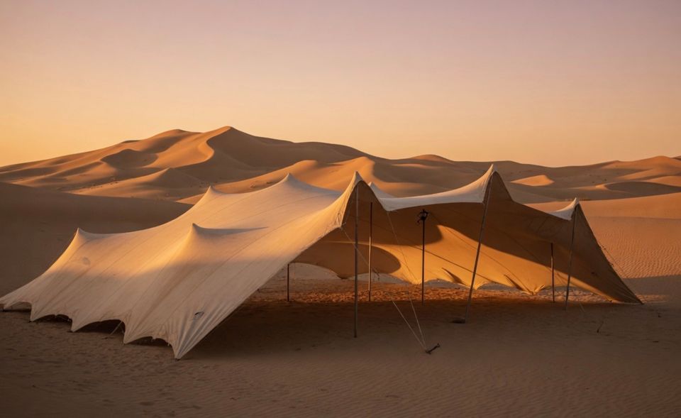 Carpa beduina de Bedu Tents en el desierto
